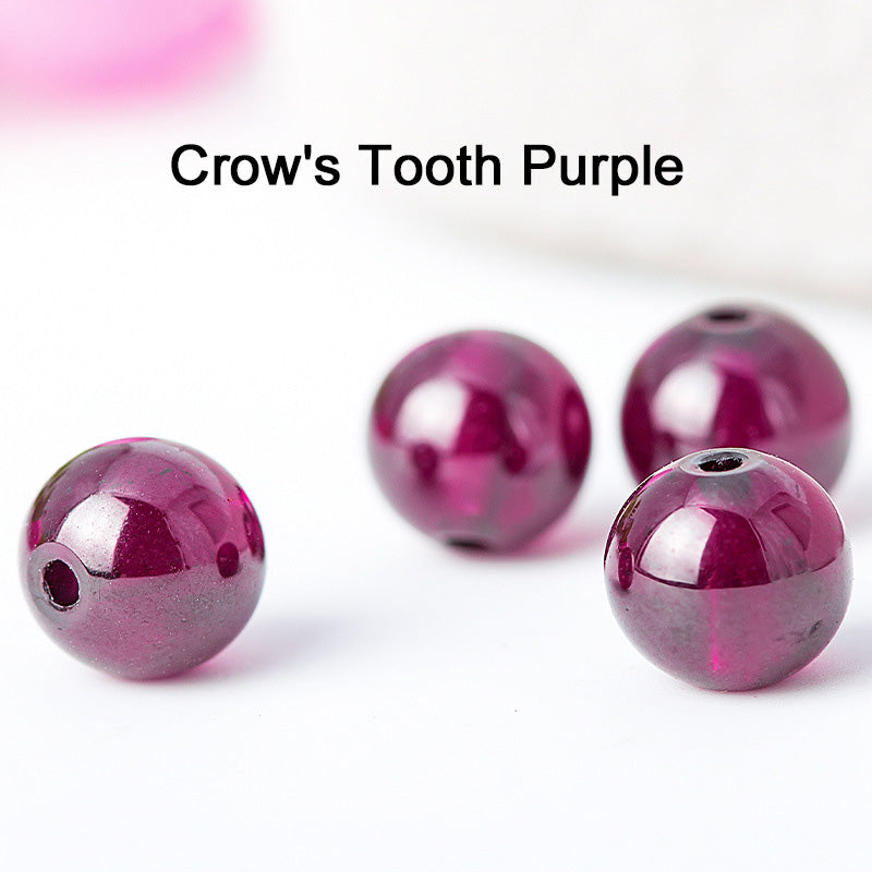 Natural Amethyst-Garnet Crystal Loose Bead