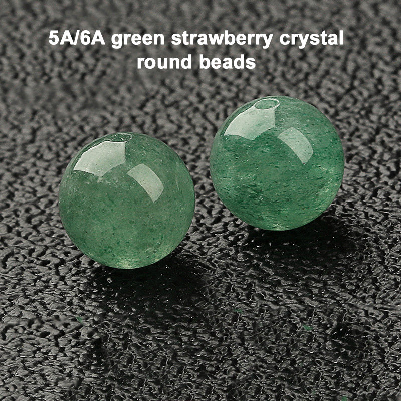 Natural Green Strawberry Crystal Loose Beads