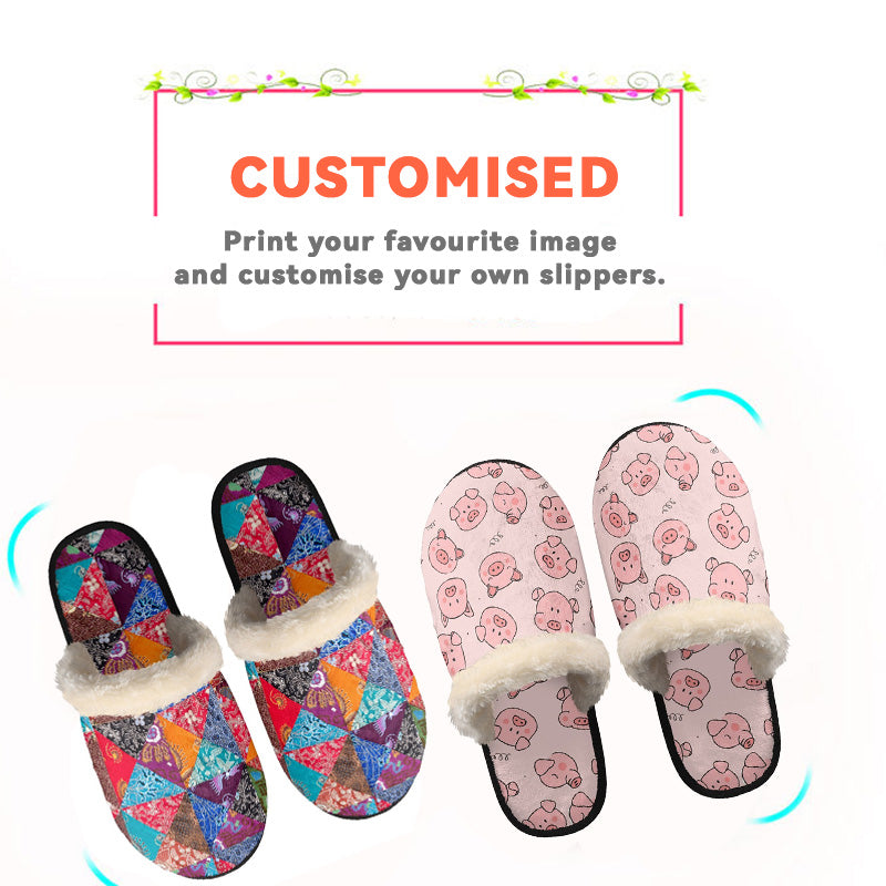 Flannel Home Slippers (Half Pack Slippers)