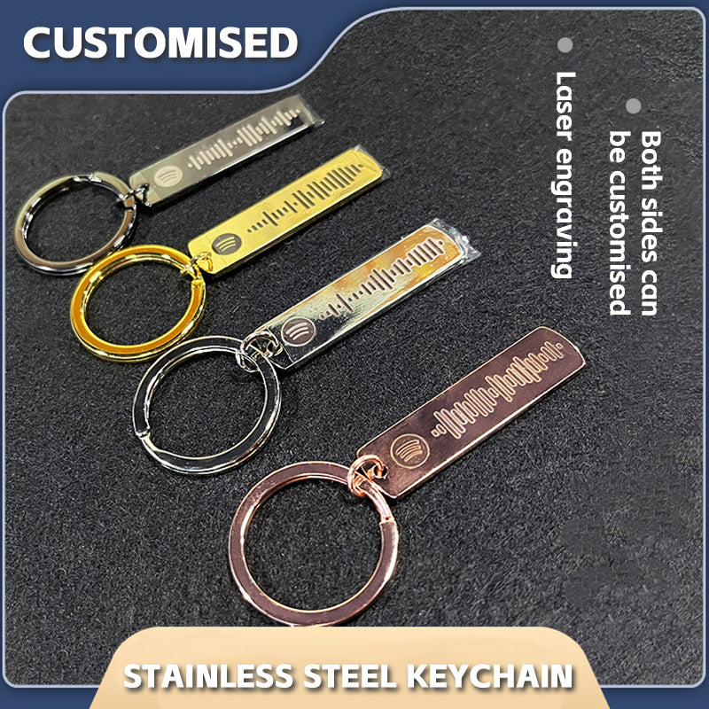 Customizable Stainless Steel Keychain