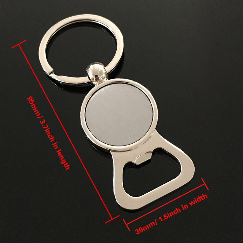 Personalized Picture Combination Bottle Opener  Customize Key Chain