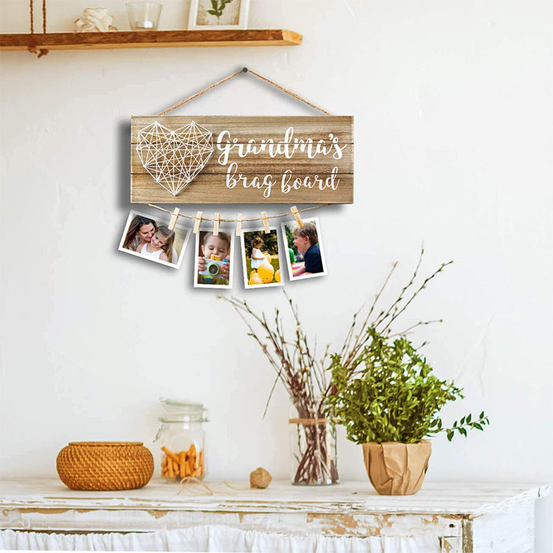 Custom Wooden Wall Hanging Photo Frame