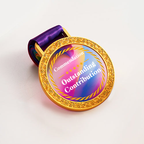 K9 Crystal Customized Zinc Alloy Round Medal