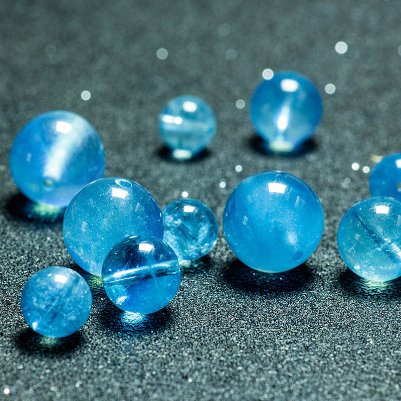 Natural Aquamarine Crystal Loose Beads