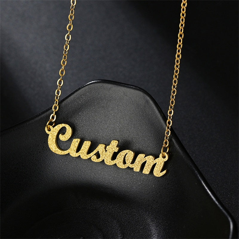 Personalized Name Pendant Custom Letter Necklace