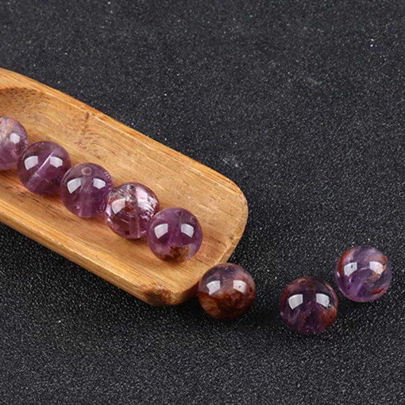 Natural Purple Ghost Crystal Loose Beads