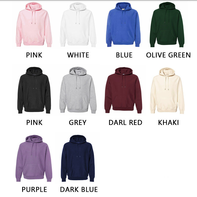 Custom Colorful Embroidered Hooded Sweatshirt