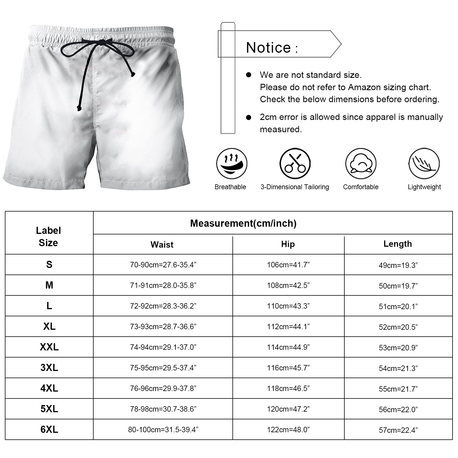 3D Printed Customized Men's Beach Pants